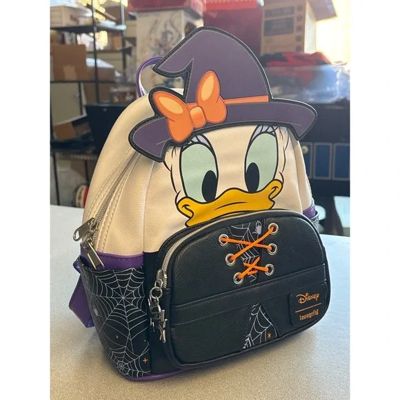 Loungefly EE Exclusive Daisy Duck Halloween Witch Backpack - Picture 4 of 6